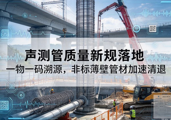 沙坡头声测管质量新规落地，一物一码溯源，非标薄壁管材加速清退